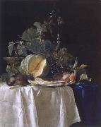 Willem van, Style life with fruits